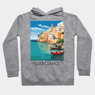 A Pop Art Travel Print of Gargano - Italy Hoodie